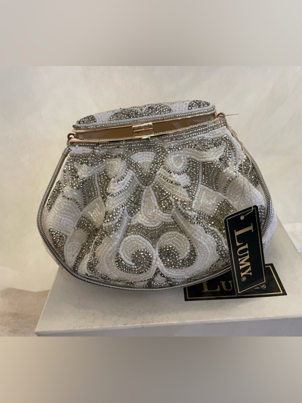 Lumy Beaded Evening Clutch